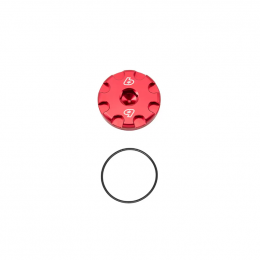 TBparts - Billet Crankshaft Plug in Red for KLX140 Z125 KLX110 2010-Present1